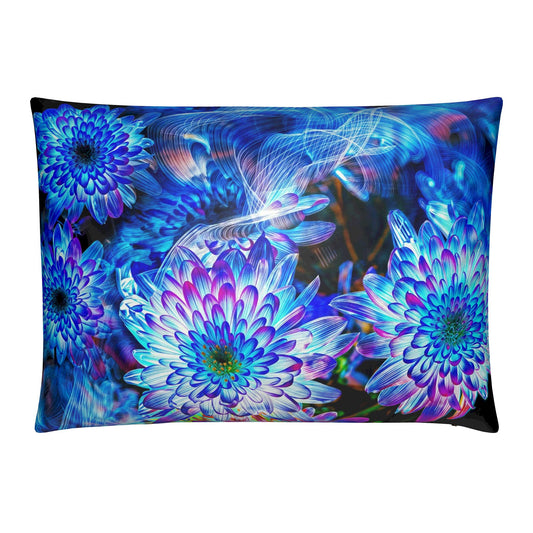 "Celestial Current" Shimmer Velvet Cushions