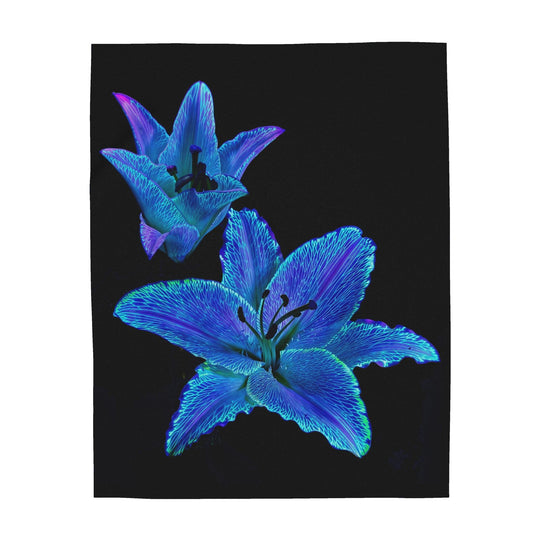 Foulard en soie « Lys Dialogue des Cœurs Stellaires »