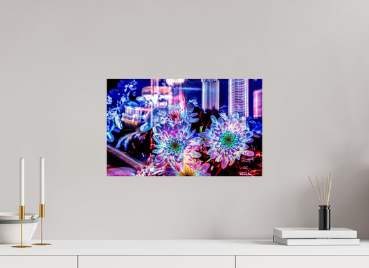 48 x 30 cm, 1 Tirage simple sur papier photo Fuji Crystal Pearl Murmure floral suspendu entre deux éclairs