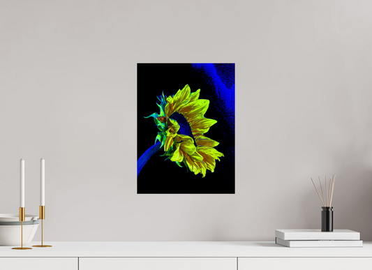 30 x 40 cm, Tirage simple sur papier photo Fuji Crystal Pearl L’or perdu dans le bleu du silence