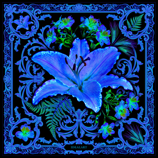 Foulard en Soie « Lys Astral »