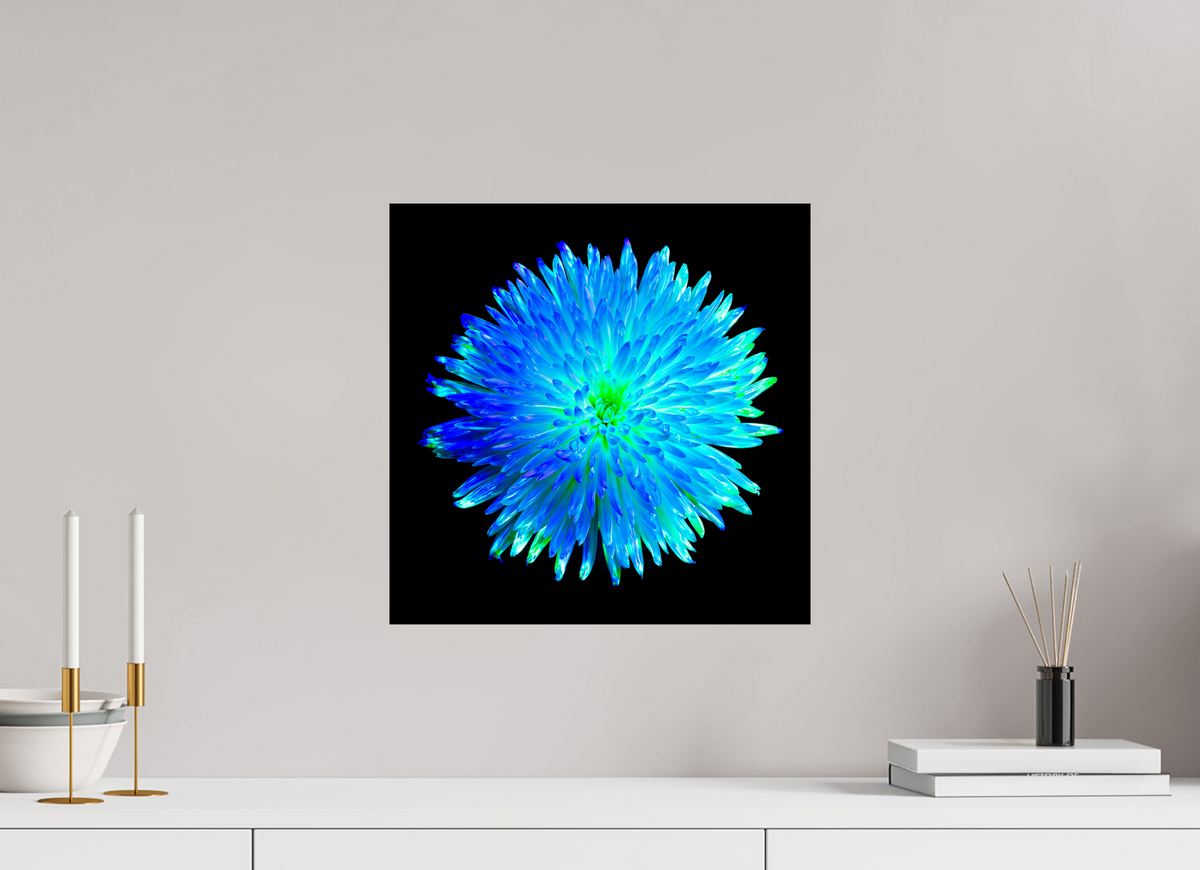 40 x 40 cm, Tirage simple sur papier photo Fuji Crystal Pearl L’Astre Bleu