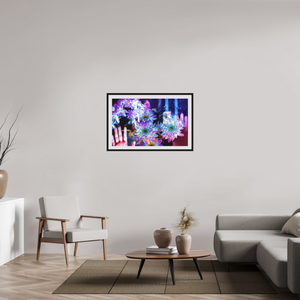 96 x 60 cm, 10 Cadre Noir Flottant Pétales contre ma peau, lumière contre la tienne