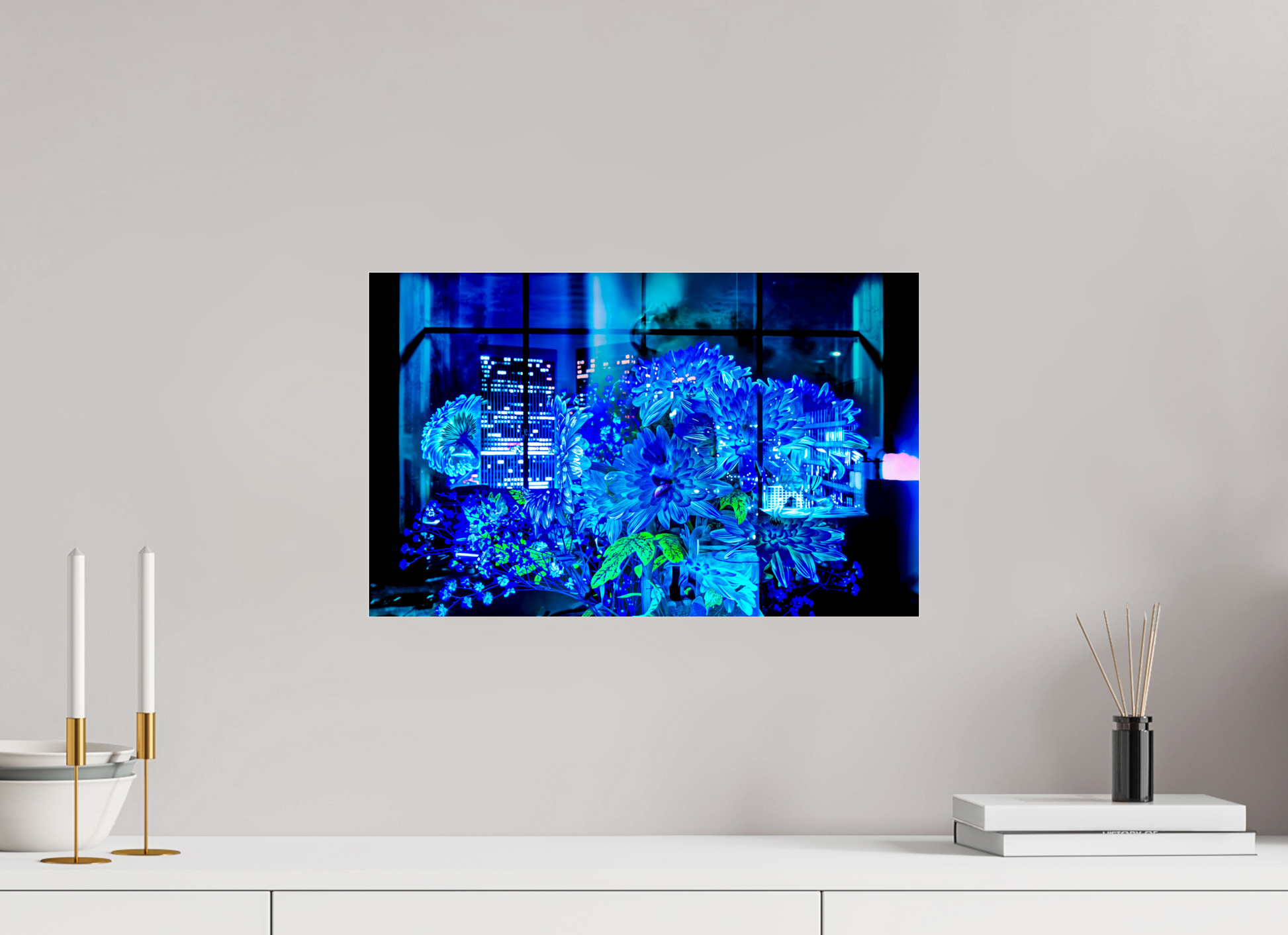 48 x 30 cm, 3 Tirage photo sous Verre acrylique Le jardin secret des gratte-ciels