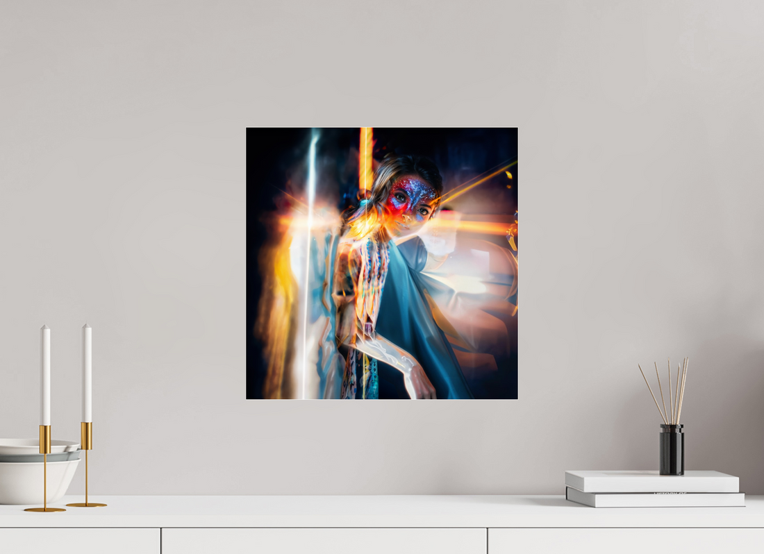 40 x 40 cm, Tirage photo sous Verre acrylique Icône Ailée