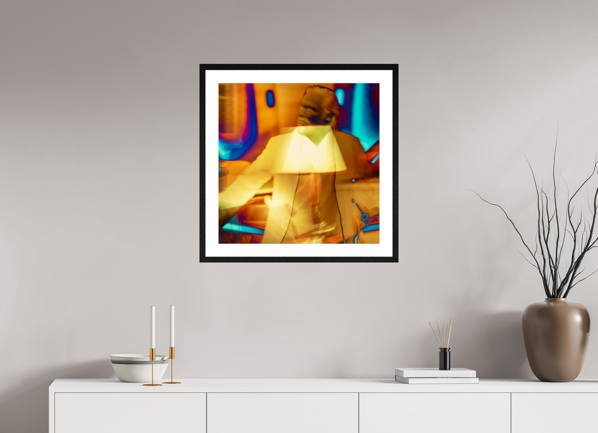 60 x 60 cm, 5 Cadre galerie avec passe-partout sf