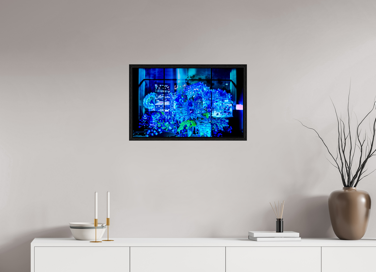 64 x 40 cm, Caisse américaine Noire Le jardin secret des gratte-ciels