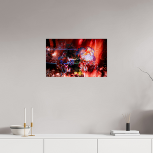 64 x 40 cm, Tirage photo sous Verre acrylique L’étreinte des pétales ardents