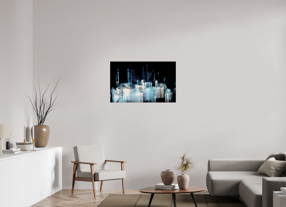 96 x 60 cm, Tirage simple sur papier photo Fuji Crystal Pearl Cathédrale de glace brisée