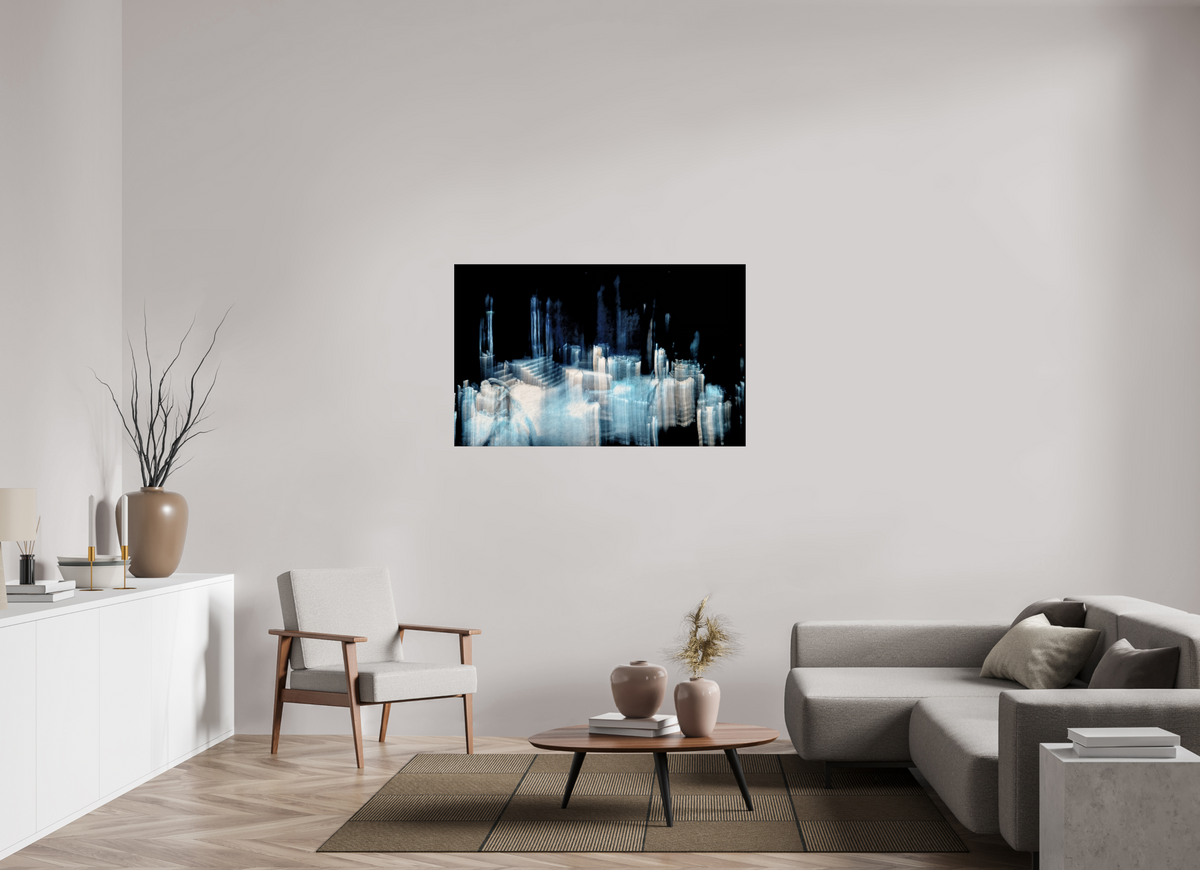 128 x 80 cm, Tirage simple sur papier photo Fuji Crystal Pearl Cathédrale de glace brisée
