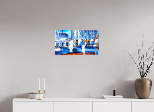 64 x 36 cm, Tirage simple sur papier photo Fuji Crystal Pearl Ce que la ville montre à ceux qui s’arrêtent
