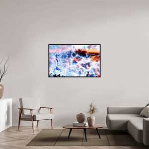 128,8 x 80 cm, Caisse américaine Noire Archéologie des nuées