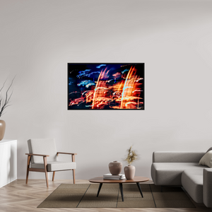 133,4 x 80 cm, Caisse américaine Noire Les Ondes du Ciel Invisible