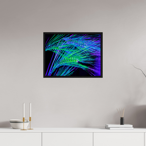 60 x 45 cm, Caisse américaine Noire Les Lignes où Court la Lumière
