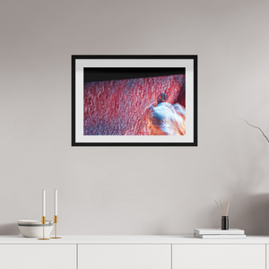 60 x 40 cm, 10 Cadre Noir Flottant Là où le feu se transforme en pluie