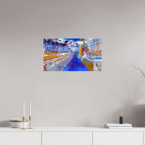64 x 36 cm, 3 Tirage photo sous Verre acrylique Le jour où l’eau est devenue une frontière