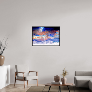 87,5 x 60 cm, Caisse américaine Noire L’arbre qui se souvenait de tous les ciels