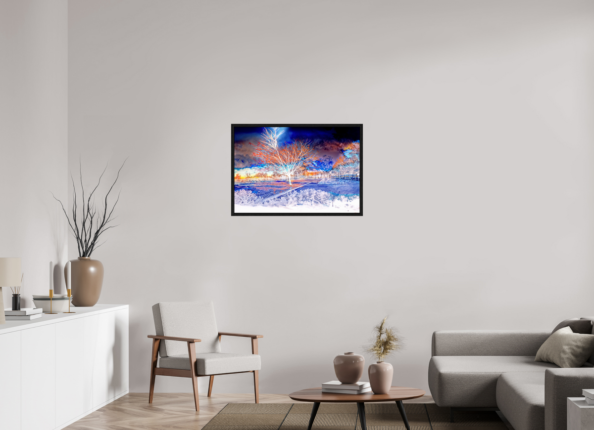 87,5 x 60 cm, Caisse américaine Noire L’arbre qui se souvenait de tous les ciels