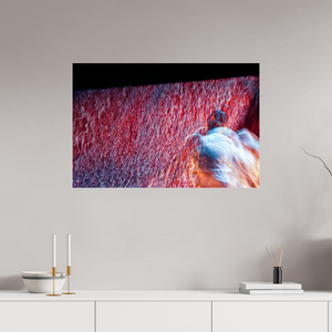 90 x 60 cm, 3 Tirage photo sous Verre acrylique Là où le feu se transforme en pluie