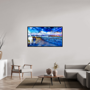 144 x 81 cm, 8 Caisse américaine Noire La promenade n’était plus tout à fait la même