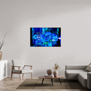 128 x 80 cm, 3 Tirage photo sous Verre acrylique Le jardin secret des gratte-ciels