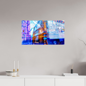 80 x 45 cm, Tirage simple sur papier photo Fuji Crystal Pearl Le mur de lumière n’a rien interrompu