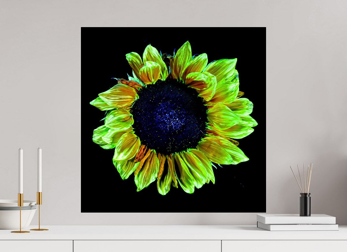 60 x 60 cm, Tirage photo sous Verre acrylique Couronne de lumière