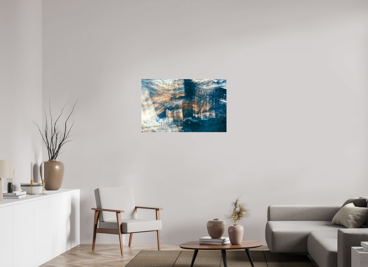 96,3 x 60 cm, Tirage photo sous Verre acrylique Cartographie d’un rêve effacé