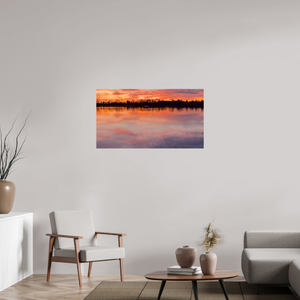 108,2 x 60 cm, Tirage photo sous Verre acrylique 4 Reflets d’un Même Ciel IV – L'Horizon en Fusion