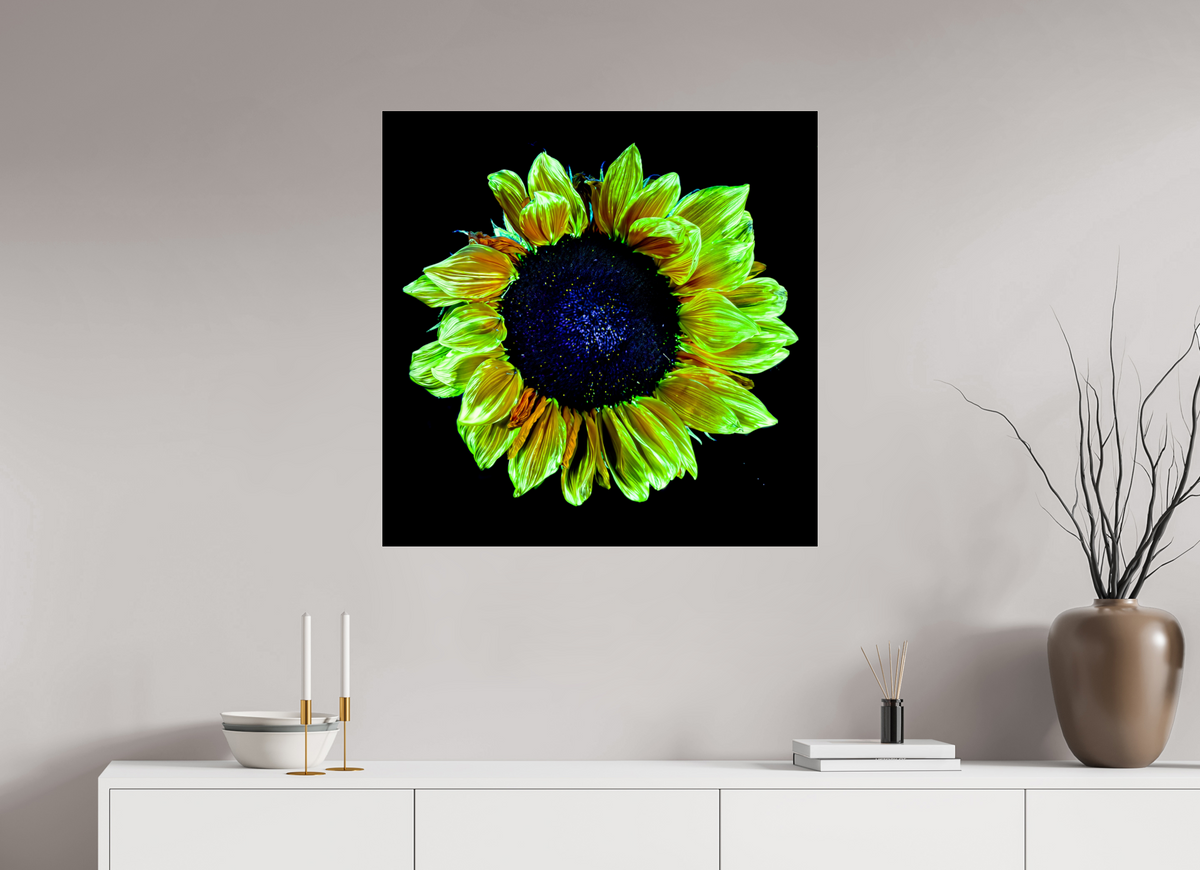80 x 80 cm, Tirage photo sous Verre acrylique Couronne de lumière