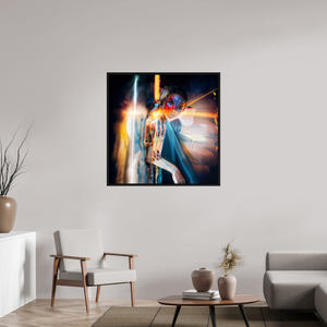 100 x 100 cm, Caisse américaine Noire Icône Ailée