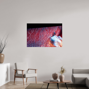 120 x 80 cm, 3 Tirage photo sous Verre acrylique Là où le feu se transforme en pluie