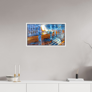 64 x 36 cm, 9 Caisse américaine Blanche Quand les corps ont appris à se fondre dans la lumière