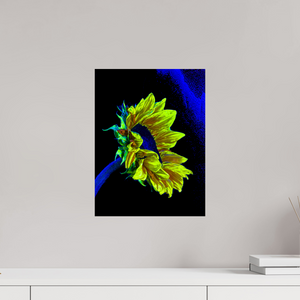 30 x 40 cm, Tirage photo contrecollé sur Dibond L’or perdu dans le bleu du silence