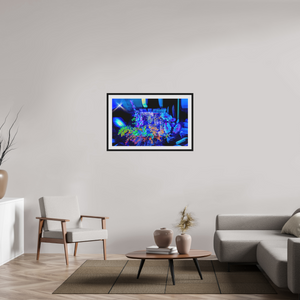 96 x 60 cm, 10 Cadre Noir Flottant Le bouquet où nos rêves s’illuminent