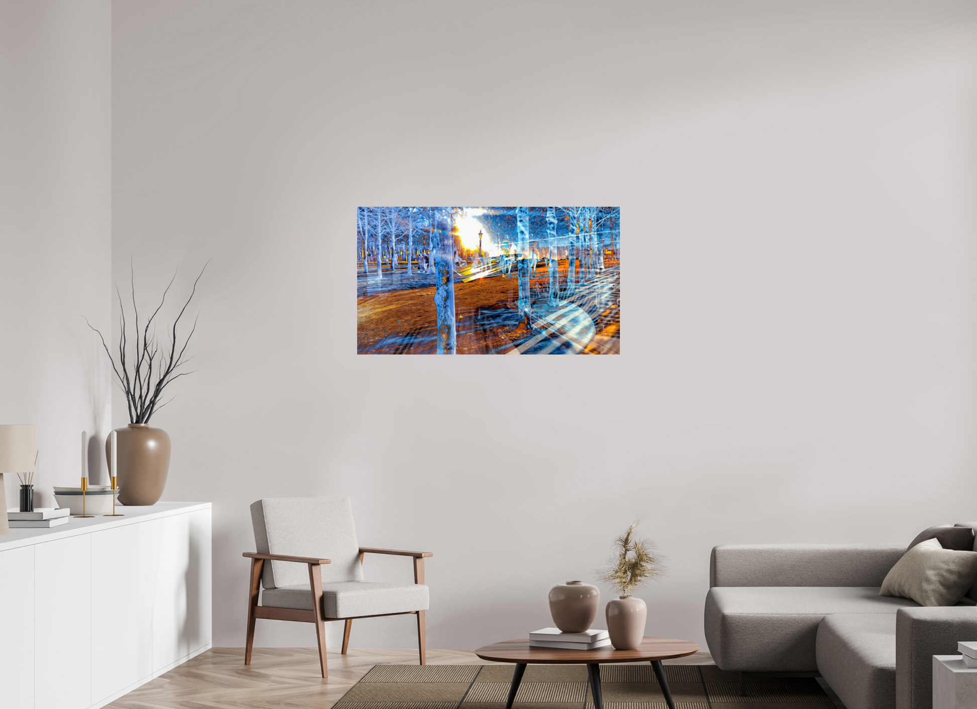112 x 63 cm, 3 Tirage photo sous Verre acrylique Quand les corps ont appris à se fondre dans la lumière