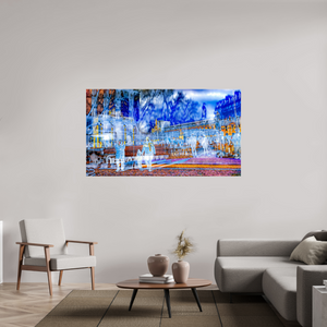 176 x 99 cm, 3 Tirage photo sous Verre acrylique Ce que la ville protège encore