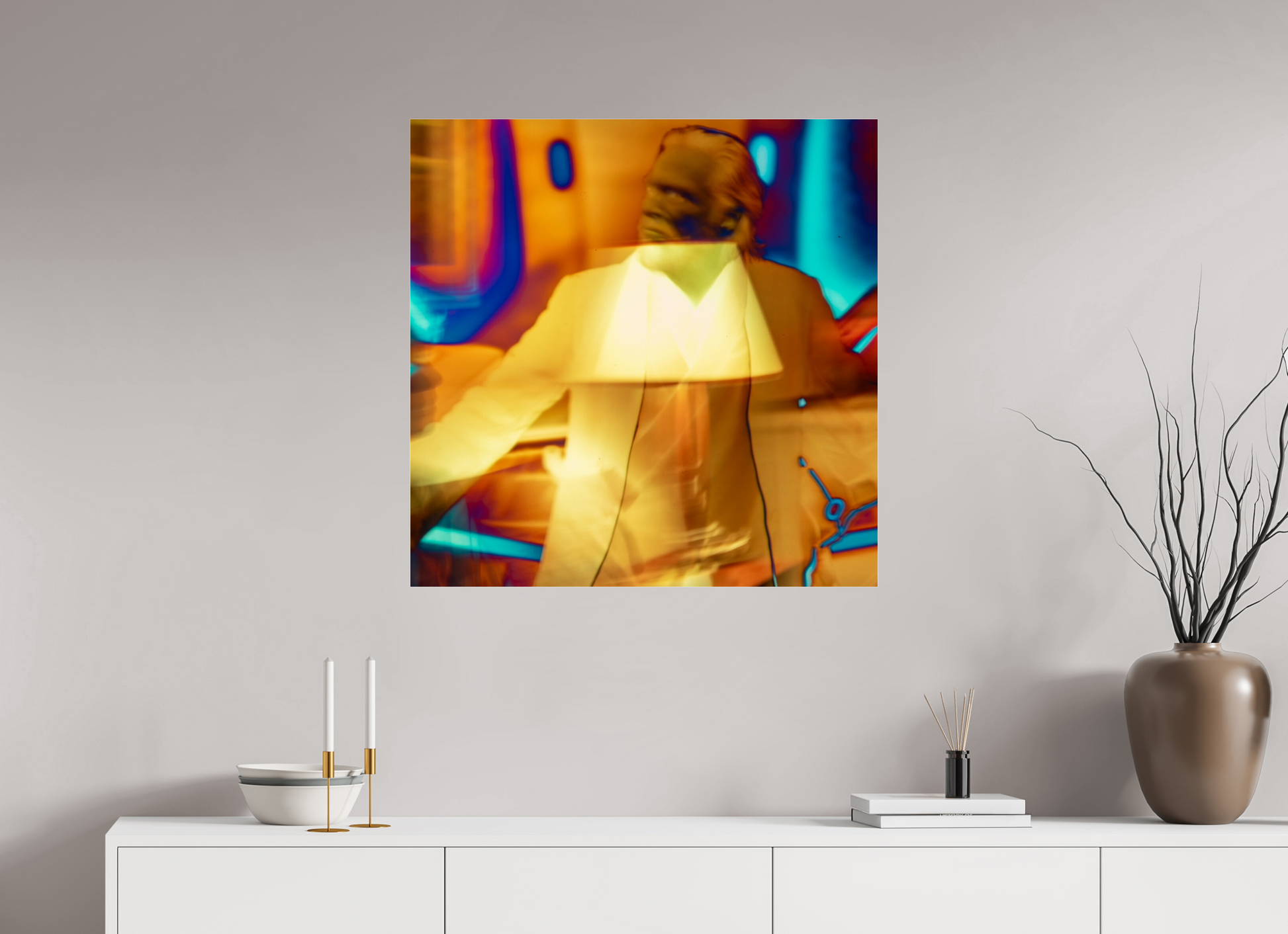 80 x 80 cm, 3 Tirage photo sous Verre acrylique sf