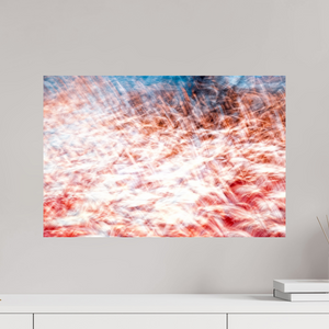 60 x 40 cm, Tirage photo contrecollé sur Dibond La mer des plumes rouges