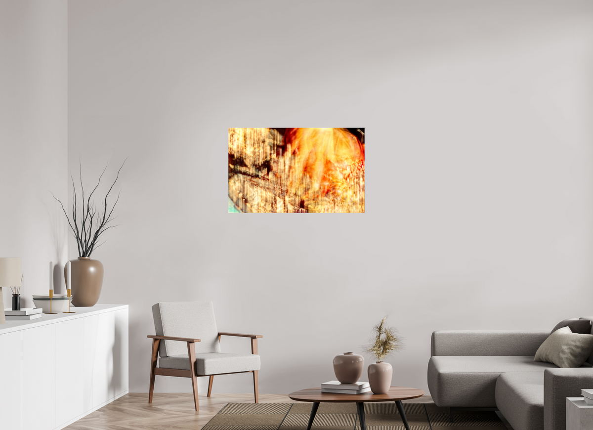 96 x 60 cm, Tirage simple sur papier photo Fuji Crystal Pearl Le cœur incandescent du monde