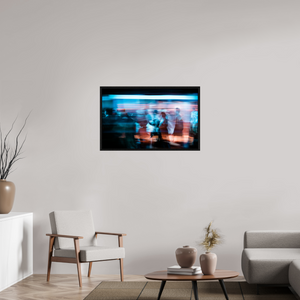 96 x 60 cm, Caisse américaine Noire Le temps s'étire