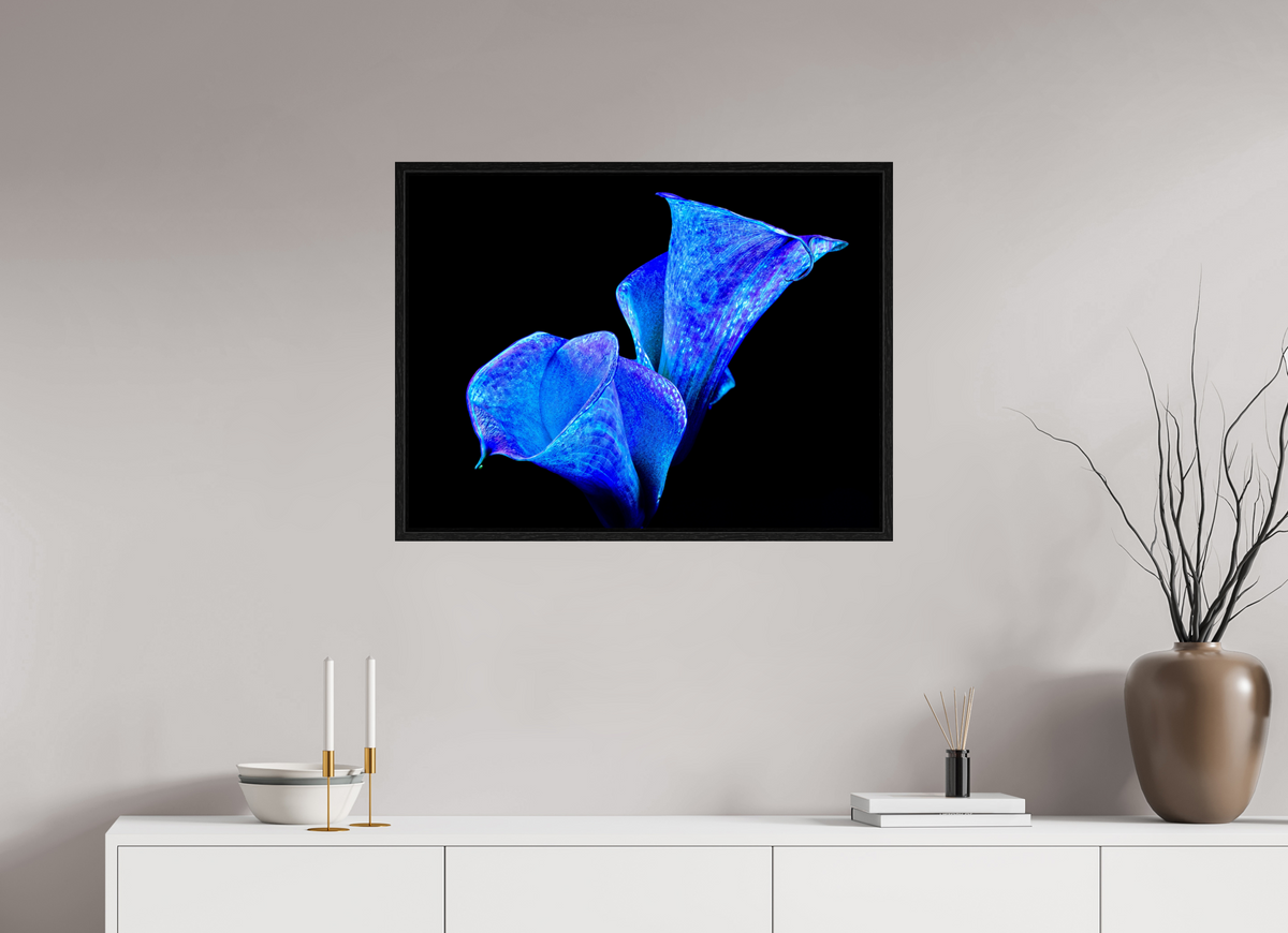 80 x 60 cm, Caisse américaine Noire Murmure d’Abysses