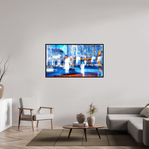 144 x 81 cm, 8 Caisse américaine Noire Ce que la ville montre à ceux qui s’arrêtent