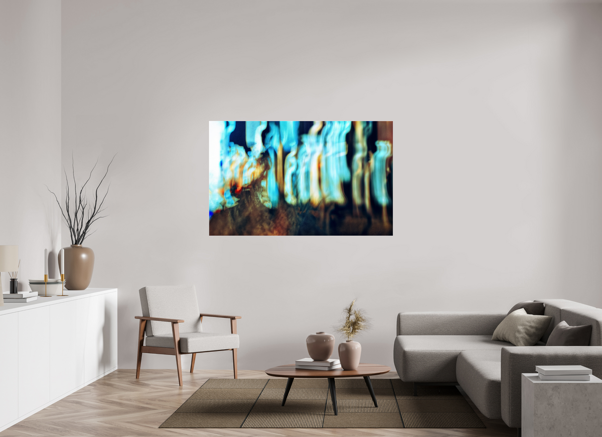 160,5 x 100 cm, Tirage photo sous Verre acrylique Vibrations errantes