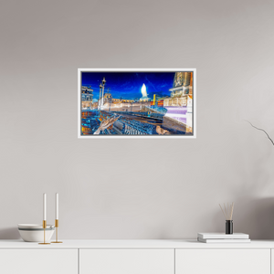 64 x 36 cm, 9 Caisse américaine Blanche Les oiseaux gardaient la ville pendant que nous dormions