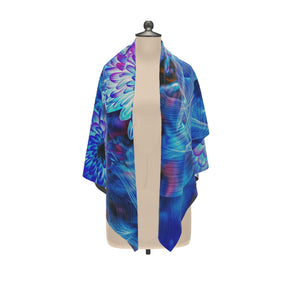 "Celestial Current" Silk Shawl