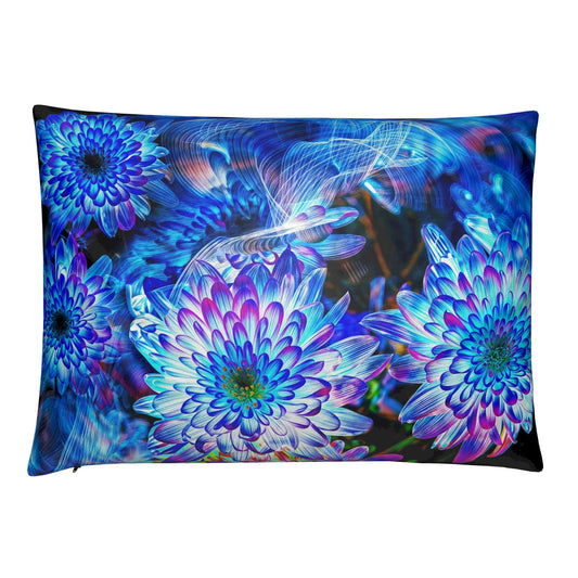 "Celestial Current" Shimmer Velvet Cushions