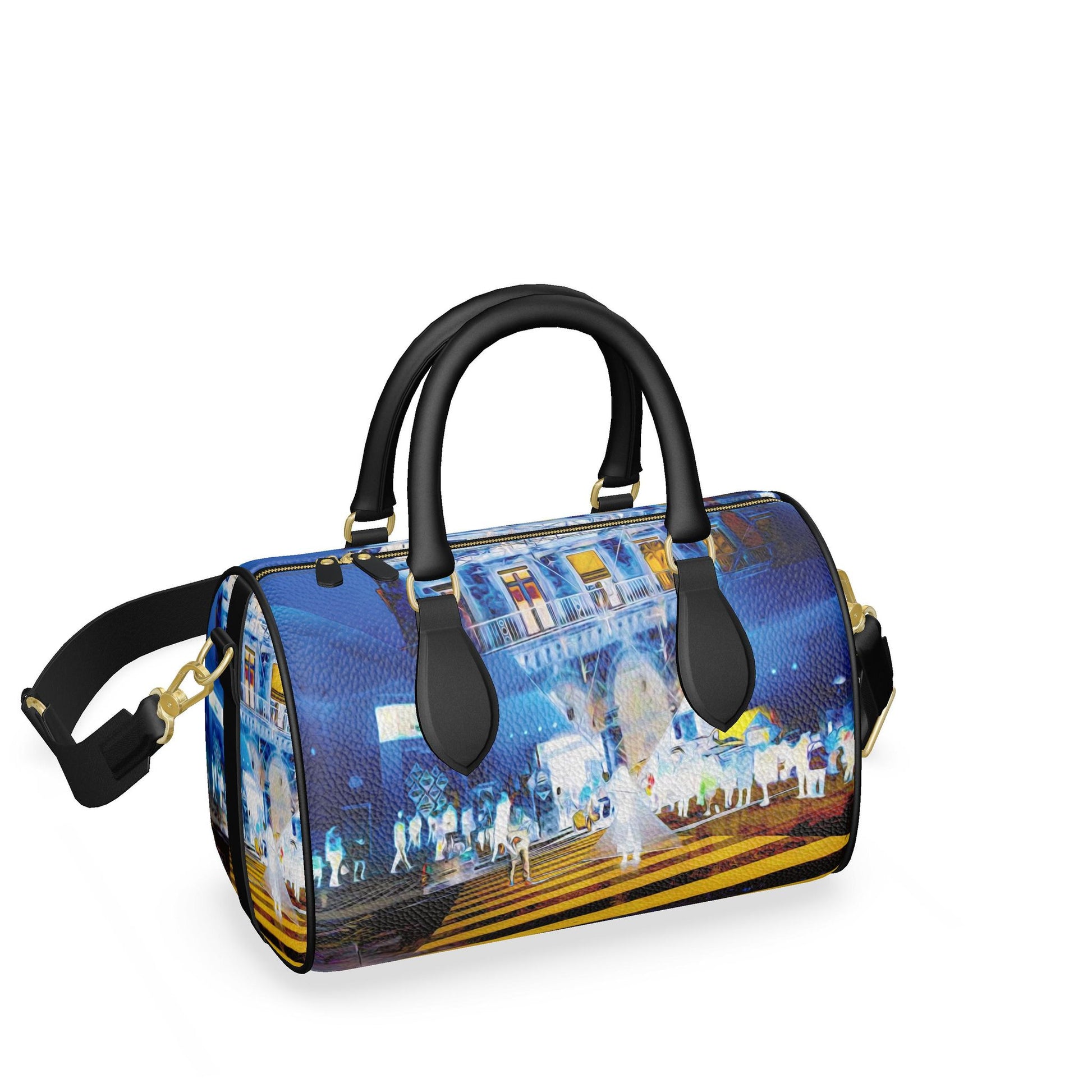 Sac Barrel en cuir Nappa