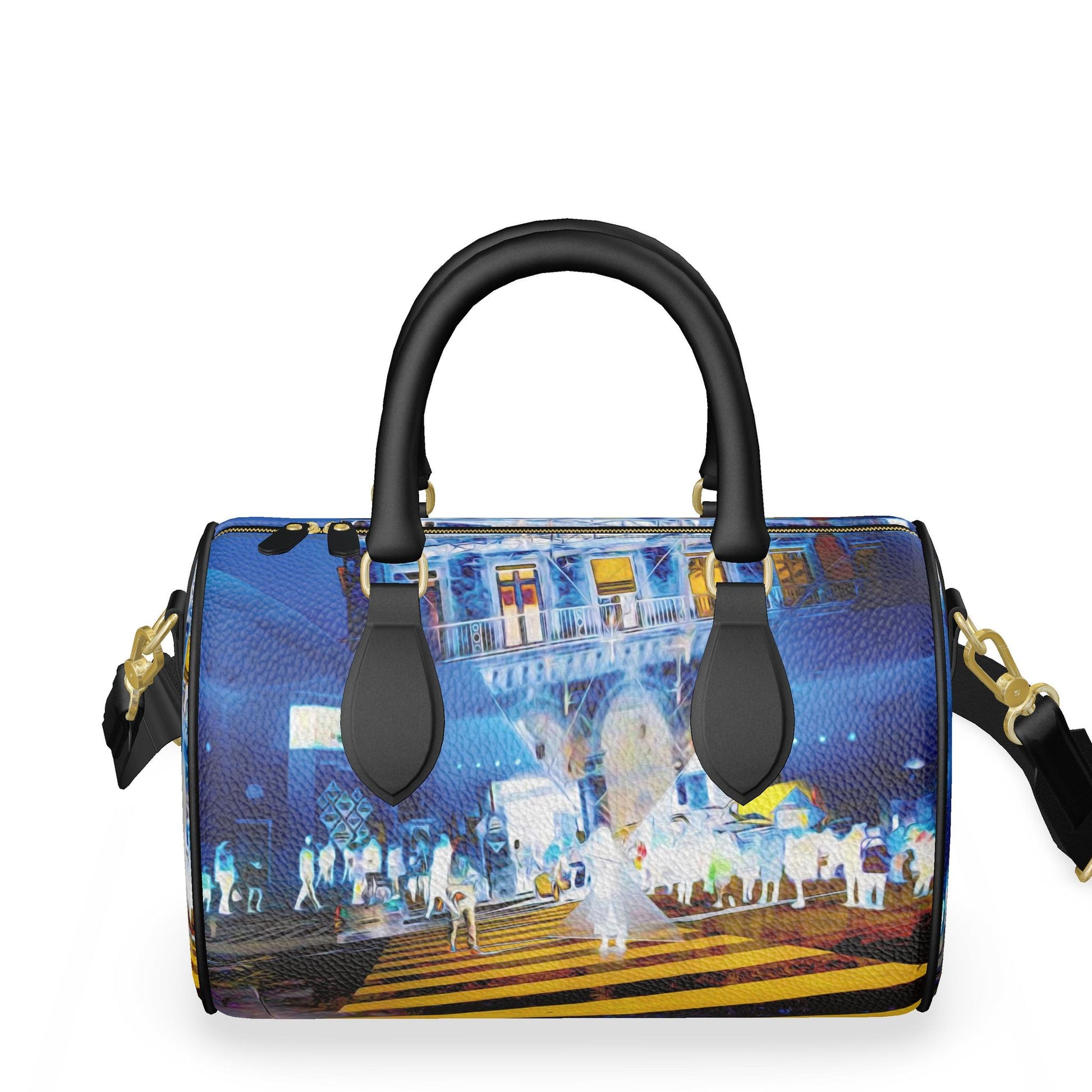 Sac Barrel en cuir Nappa