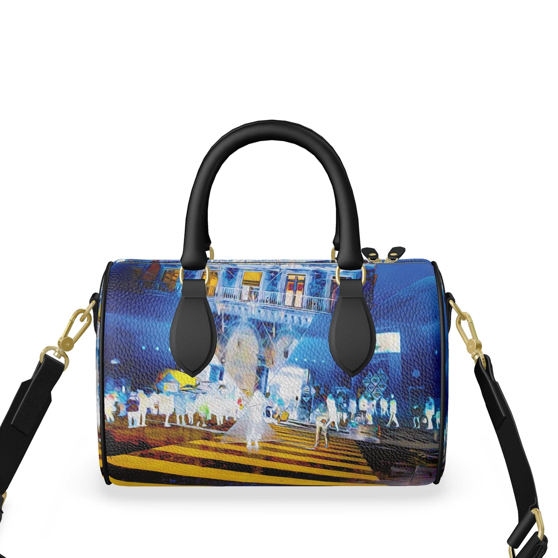 Sac Barrel en cuir Nappa